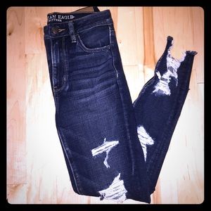 AEO super hi rise jeggings size 4 x short